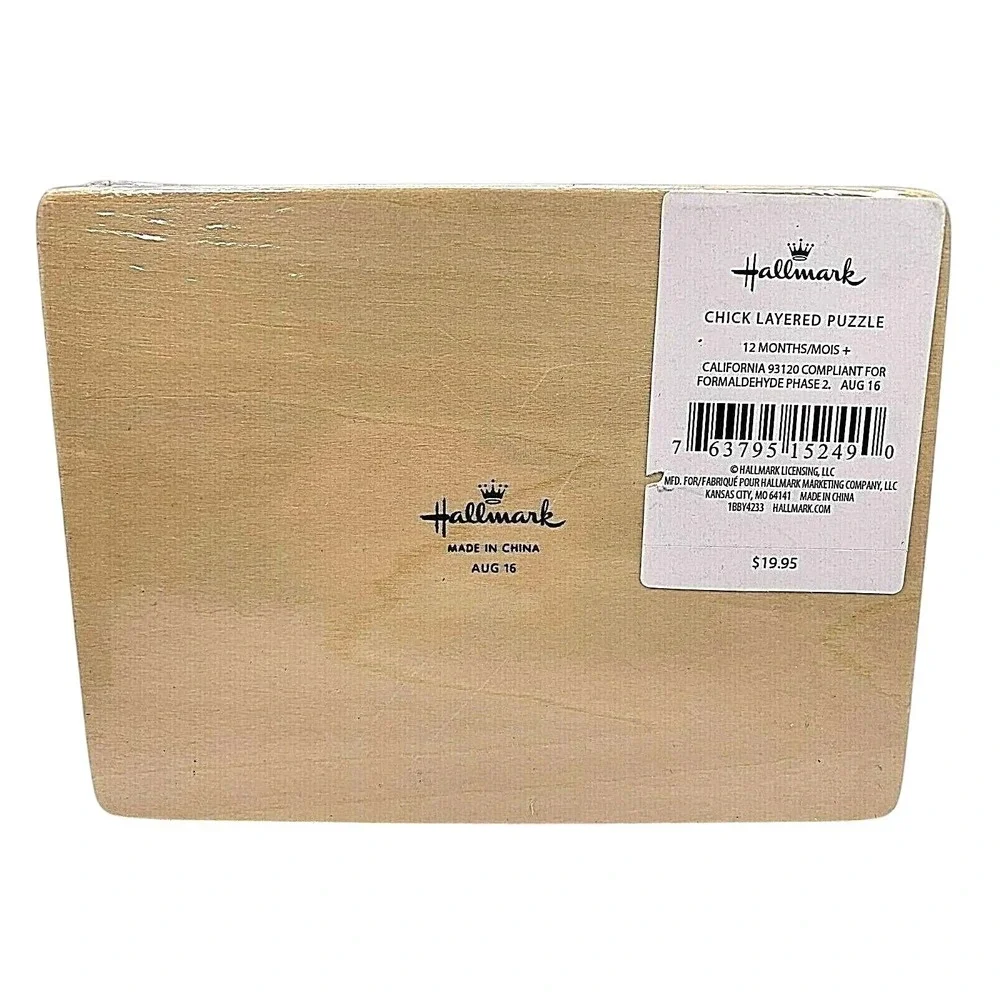 Hallmark Baby Wood CHICK LAYERED PUZZLE Sealed